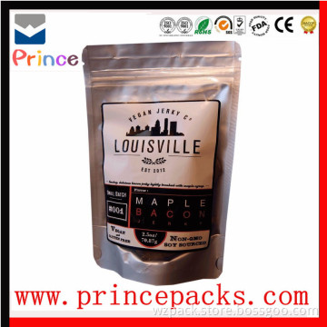 stand up bag with zipper/Custom Printed Plastic Zipper Bags